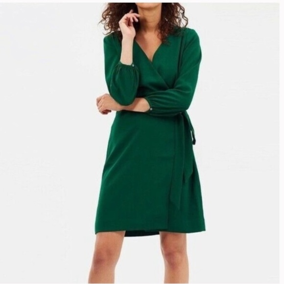 J Crew Wrap Dress 365 Crepe Navy Blue Wrap Dress In 365 Crepe 365 Crepe J  Crew Crepe Wrap